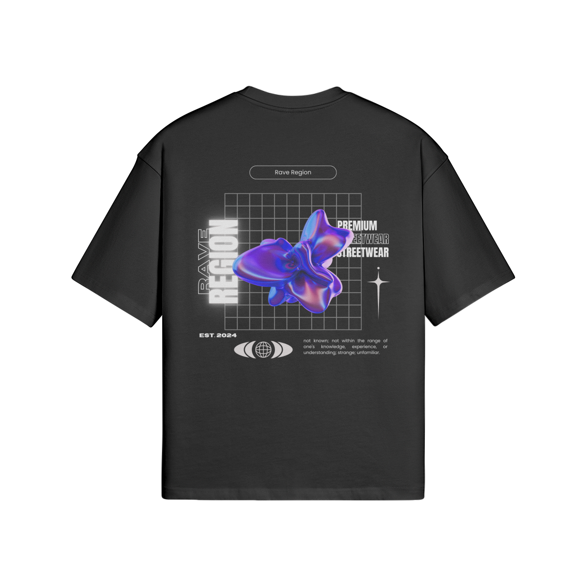 Star Swoosh x Rave Grid Extra Oversized Tee