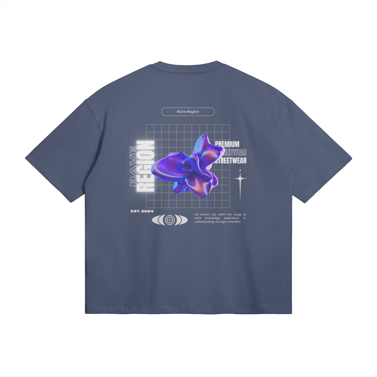 Star Swoosh x Rave Grid Extra Oversized Tee