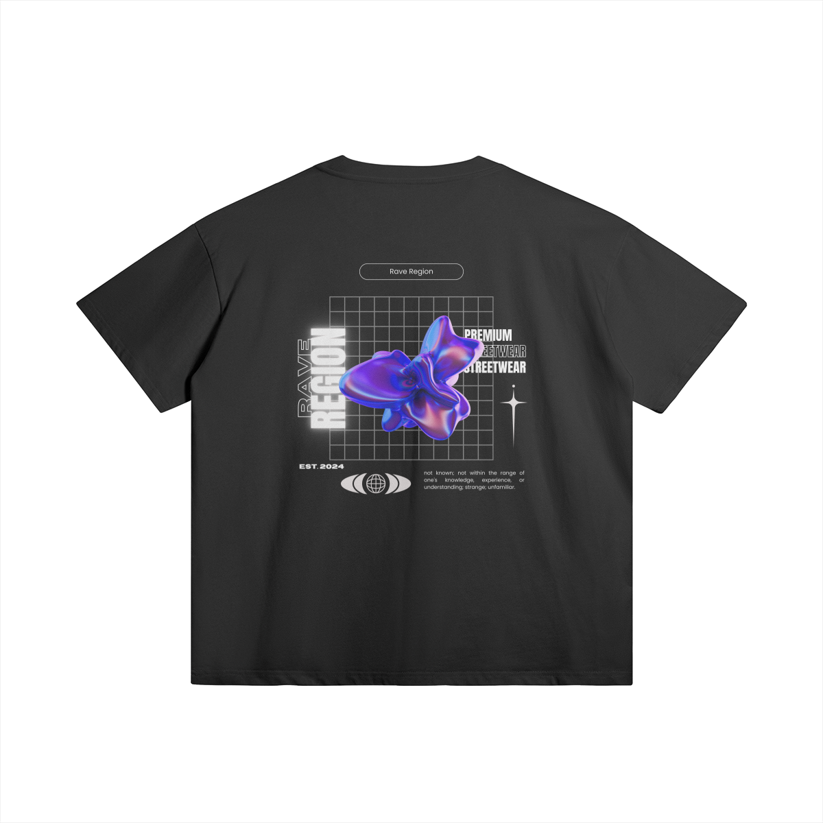 Script x Rave Grid Oversized Tee