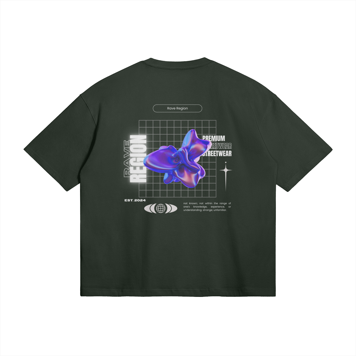 Script x Rave Grid Oversized Tee