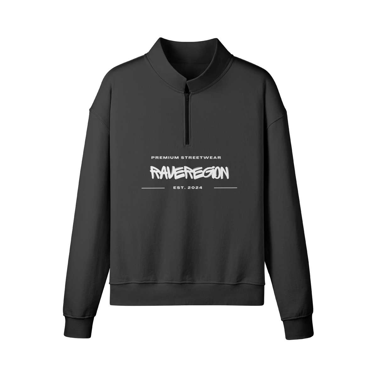 Premium Graffiti Plain Half Zip Fleece