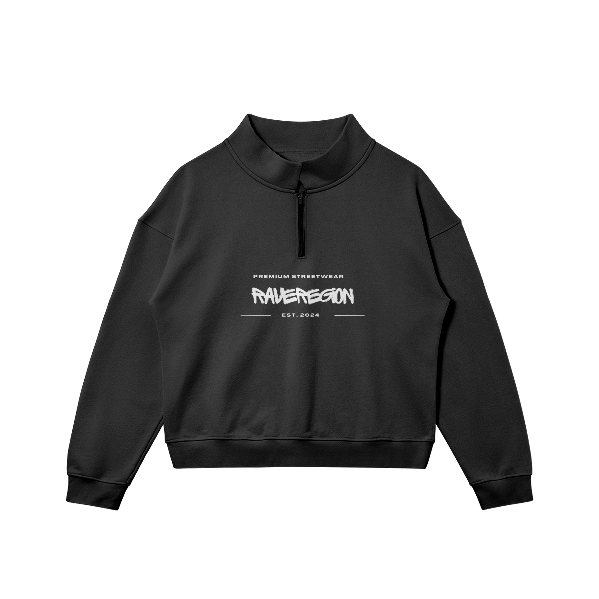 Premium Graffiti Plain Half Zip Fleece