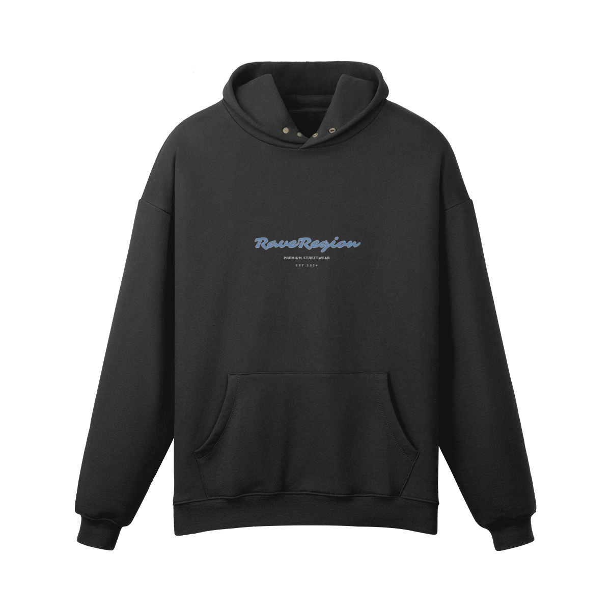 Script Oversized Plain Hoodie