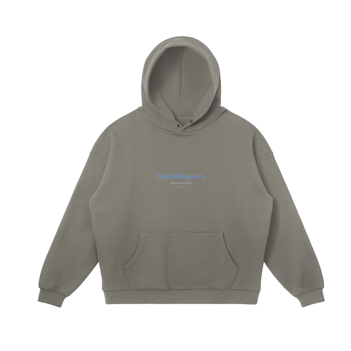 Script Oversized Plain Hoodie