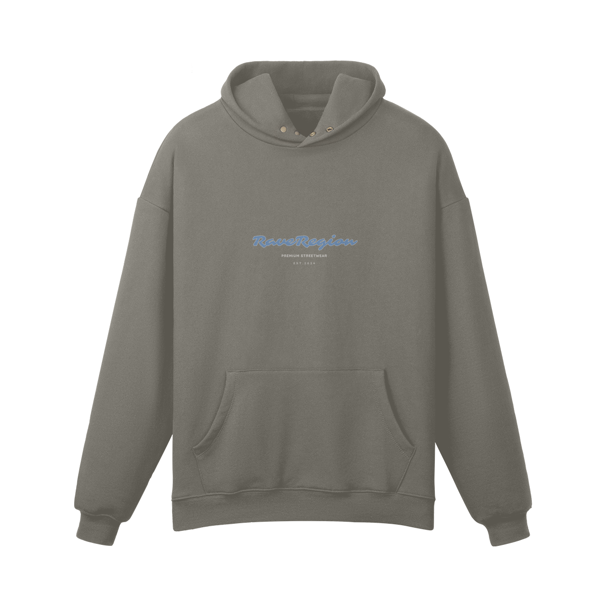 Script Oversized Plain Hoodie