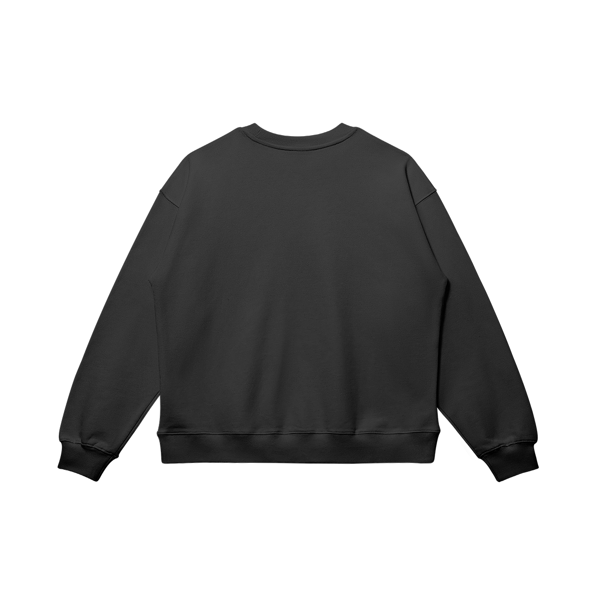 Script Oversized Plain Sweatshirt