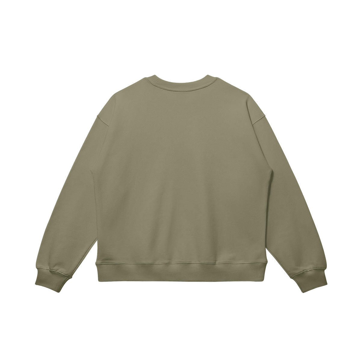 Script Oversized Plain Sweatshirt